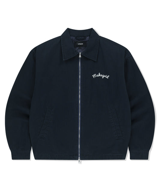 Mahagrid Washed Drizzler Blouson Jacket