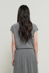 General Idea WOMAN Unbalanced Pleats Knit Dress