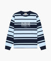 Marithé François Girbaud CRACK CLASSIC LOGO LONG SLEEVE TEE stripe