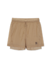 MLB Women's Sportive Ribstop Light Weight Sheer 4in Shorts