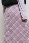 General Idea WOMAN Check Sheer Long Skirt