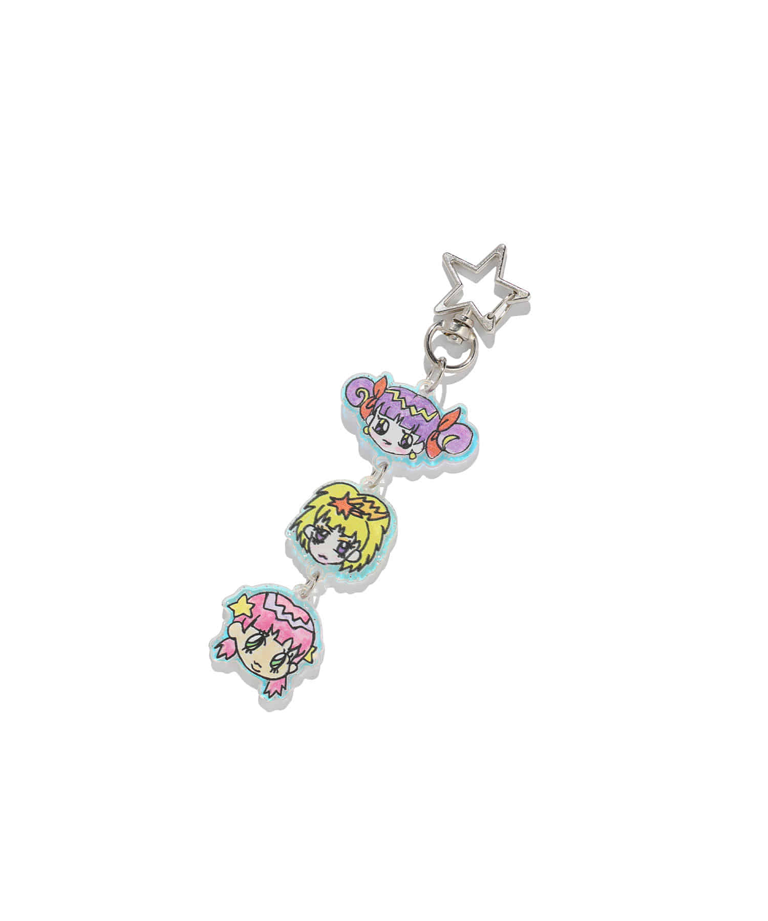 Nice Ghost Club Soul Pussy Cat Ghost Soul Girl Acrylic Keychain [Mix]