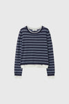 General Idea WOMAN Stripe Layered Pullover