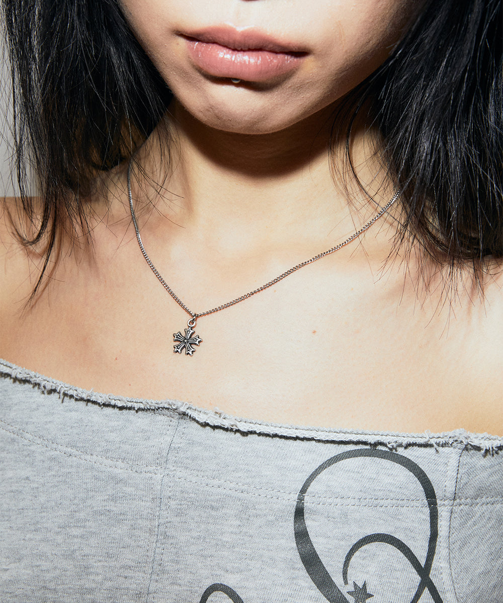 Mahagrid Cross Star Necklace [Silver]