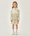 Marithé François Girbaud Kids Bear Classic Logo Windbreaker Beige
