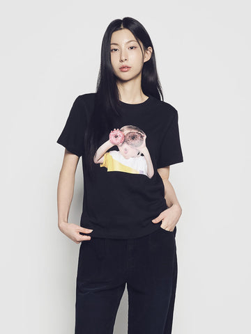 ADLV Women's ADLV Baby Face Donuts 1 Short Sleeve T-Shirt