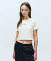 Marithé François Girbaud W Lettering Crop Tee