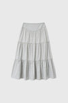 General Idea WOMAN Shirring Tiered Long Skirt