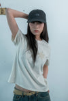 Nice Ghost Club 3 Stars Symbol Crop Slim Tee