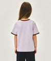Marithé François Girbaud Kids Small Classic Logo Ringer Tee Light Purple