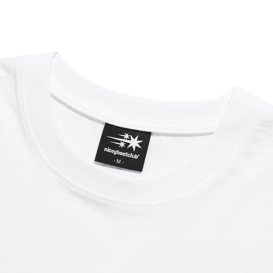 Nice Ghost Club Balloon Maca Drawing UV Tee [White]