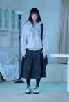 Nice Ghost Club Lowrise Shirring Denim Skirt