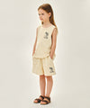 Marithé François Girbaud Kids Terry Sleeveless Top and Pants Set - Navy