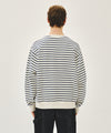 Marithé François Girbaud SMALL CLASSIC LOGO STRIPE SWEATSHIRT navy
