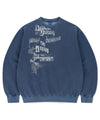 Mahagrid DISORDER PIGMENT SWEATSHIRT [BLUE]