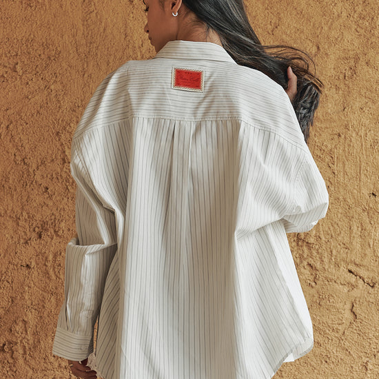 Bitter Cells Oversized Sasha Stripe Shirt