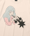 Nice Ghost Club Girl Blowing Symbol Big Tee [Beige]
