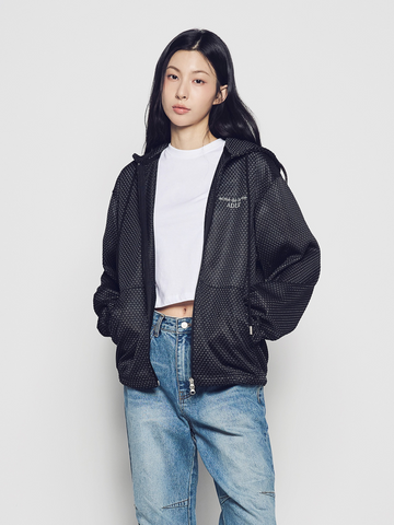 ADLV Color Mix Mesh Hoodie Zip Up