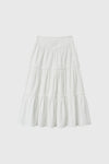 General Idea WOMAN Shirring Tiered Long Skirt