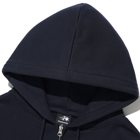 Nice Ghost Club 3 Star Applique Hoodie Zip Up [Navy]