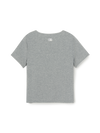 MLB Women's Basic Lace Square Neck Slim Semi Crop T-shirts