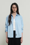General Idea WOMAN Wrinkle Free Rivet Shirt [BLUE]