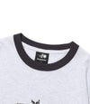 Nice Ghost Club 3star applique 3/4 sleeve tee[light grey]