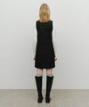Marithé François Girbaud W Tweed Sleeveless Dress Black