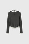 General Idea WOMAN Strap Layered Cardigan