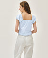 Marithé François Girbaud W CAP SLEEVE RIBBON BLOUSE