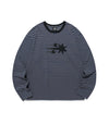 Nice Ghost Club Stripe 3-Star Long Sleeve Tee [Charcoal]
