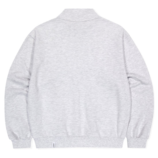 Mahagrid Script Logo Half Zip Up [Light Grey]