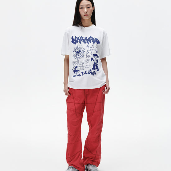 Mahagrid Street Crew Tee White