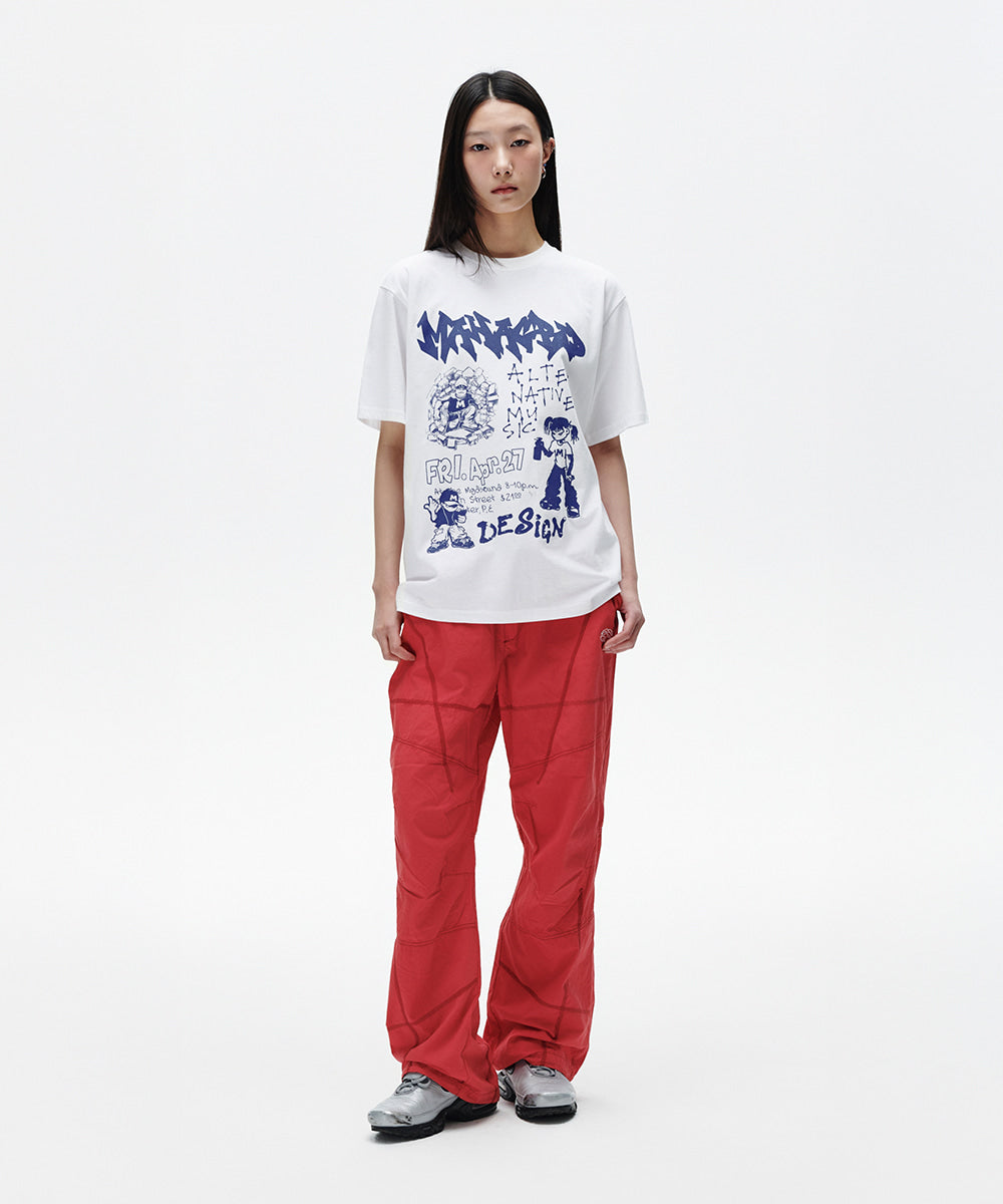 Mahagrid Street Crew Tee White