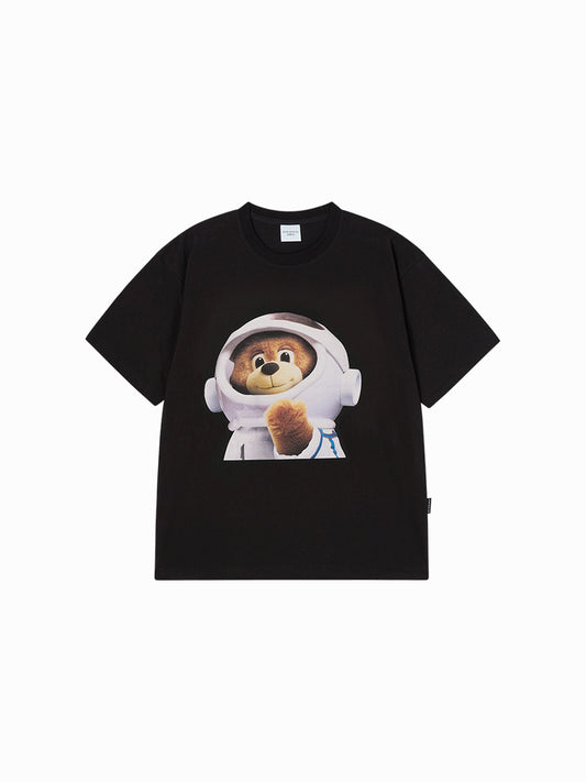 ADLV AC Bear Baby Face Astronaut Short Sleeve T-Shirt