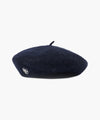 Marithé François Girbaud Circle Logo Embroidery Wool Beret