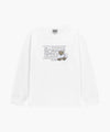 Marithé François Girbaud DOODLE CLASSIC LOGO LONG SLEEVE TEE HEATHER GRAY
