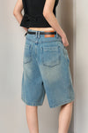 General Idea WOMAN Wide Bermuda Denim Pants