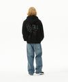Mahagrid Pray Applique Zip Up Hoodie
