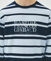 Marithé François Girbaud CRACK CLASSIC LOGO LONG SLEEVE TEE stripe