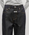 Marithé François Girbaud Women's Straight Fit Raw Denim Pants Black