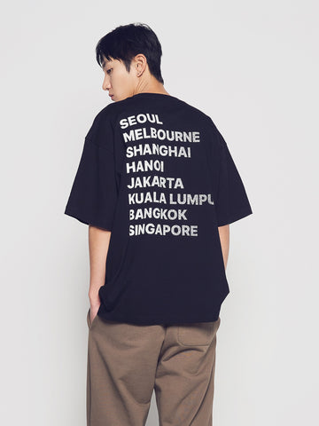 ADLV Dust Blur Effect Short Sleeve T-Shirt