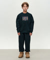 Marithé François Girbaud Kids Doodle Classic Logo Sweat Pants (Brushed) Dark Green