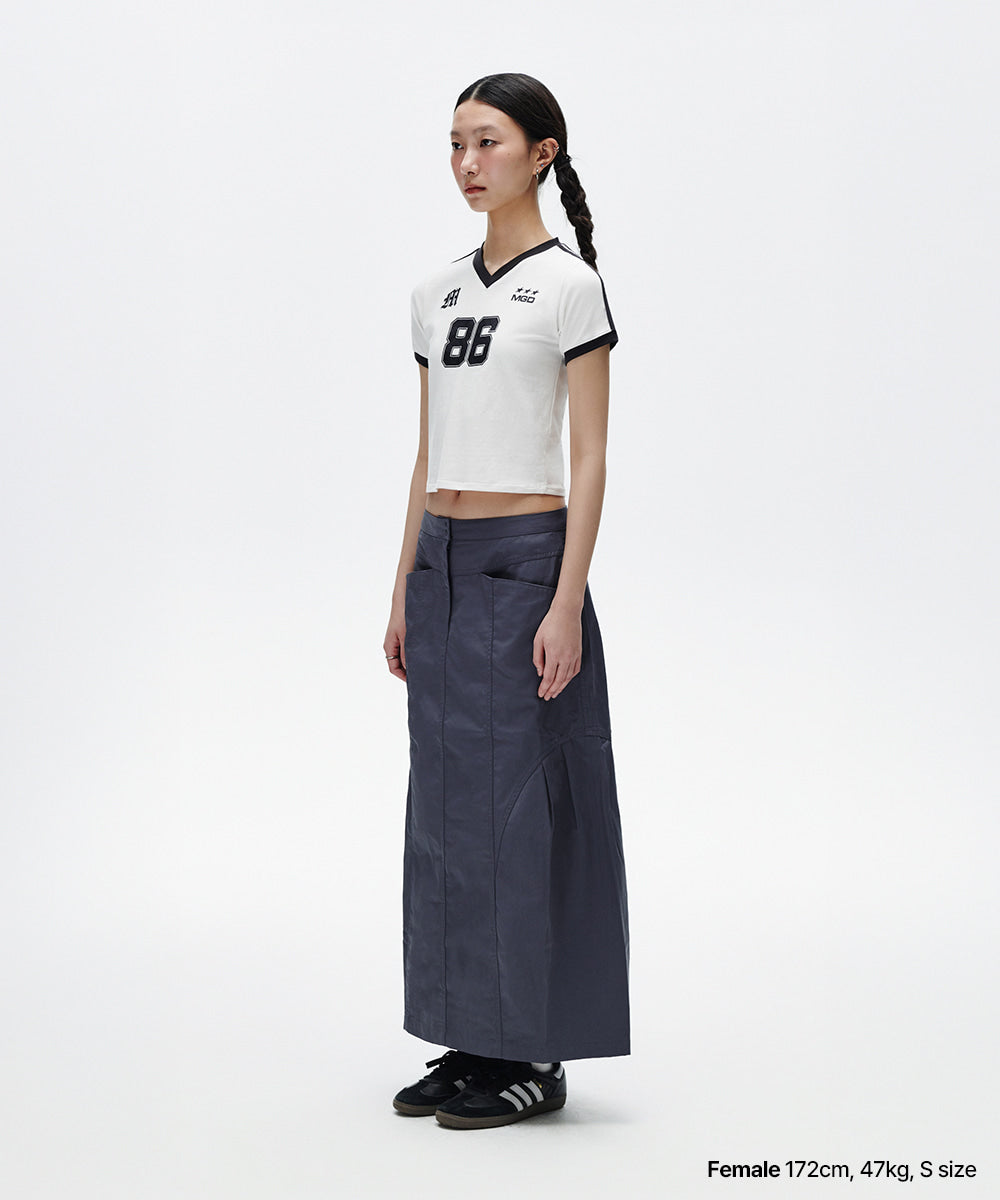Mahagrid Football Ringer Tee