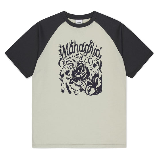 Mahagrid Rose Raglan Tee