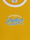 MLB Women's Varsity Lettering Slim Slub Ringer T-shirts