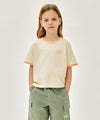 Marithé François Girbaud Kids Small Classic Logo Ringer Tee Light Purple