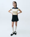 Marithé François Girbaud Mouvement W Classic Logo Wrap Skirts Shorts Black