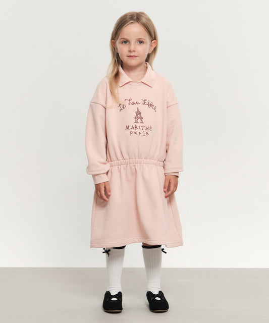 Marithé François Girbaud Kids W Collar Sweatshirt Dress