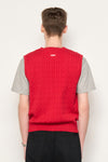 General Idea MAN Essential V-Neck Cable Knit Vest